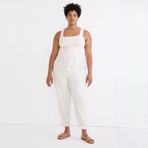 Madewell Women Griff Tapered Fatigue Cargo Pants Style# NA150 Form Grey Size 32